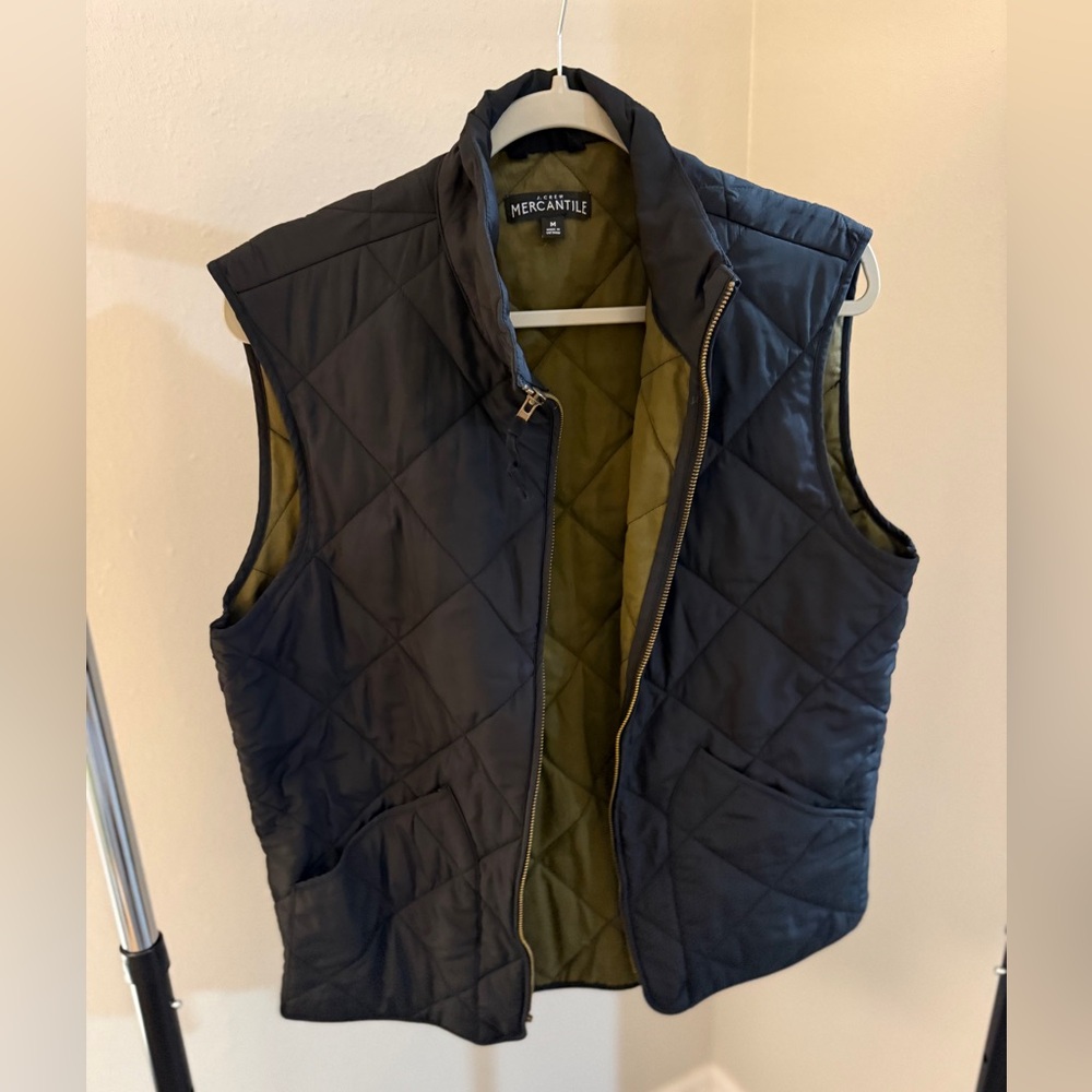 J. Crew Merchantile Vest Blue and Green Men’s Medium-Preowned